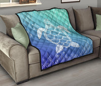 Turtle Blur Background Premium Quilt - Polynesian Pride