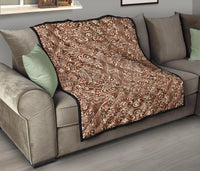Polynesian Tribal Premium Quilt Brown - Polynesian Pride