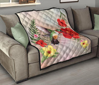 Hibiscus Bird Premium Quilt - Polynesian Pride