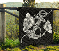 Anchor White Poly Tribal Premium Quilt - Polynesian Pride