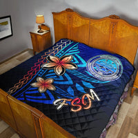Federated States of Micronesia Premium Quilt - Vintage Tribal Mountain - Polynesian Pride
