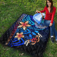 Federated States of Micronesia Premium Quilt - Vintage Tribal Mountain - Polynesian Pride