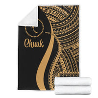 Chuuk Premium Blanket - Gold Polynesian Tentacle Tribal Pattern - Polynesian Pride