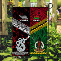 New Zealand And Vanuatu Flag Together - Red LT8 House Flag - Polynesian Pride