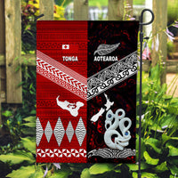 New Zealand And Tonga Flag Together - Red LT8 House Flag - Polynesian Pride