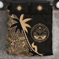 Marshall Islands Coconut Tree Bedding Set Gold - Polynesian Pride