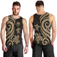 Federated States of Micronesia Men's Tank Top - Gold Tentacle Turtle - Polynesian Pride