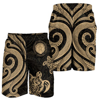 Northern Mariana Islands Men's Short - Gold Tentacle Turtle - Polynesian Pride