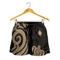 Marshall Islands Women's Short - Gold Tentacle Turtle - Polynesian Pride