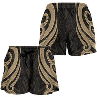 Hawaii Women's Short - Gold Tentacle Turtle - Polynesian Pride