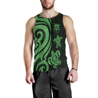 Tuvalu Men's Tank Top - Green Tentacle Turtle - Polynesian Pride