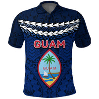 Guam Polynesian Polo Shirt Vibes Version Unisex Blue - Polynesian Pride