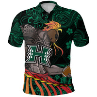 Custom Hawaii Warriors Polynesian Polo Shirt Unique Style Green LT8 - Polynesian Pride