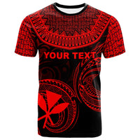 Hawaii Custom T Shirt Unique Serrated Texture Red Unisex Red - Polynesian Pride