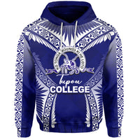 Custom Tupou College Hoodie Blue Style LT6 Unisex Blue - Polynesian Pride