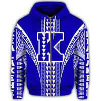 Hawaii Hoodie Kealakehe High Zip Hoodie - Polynesian Pride