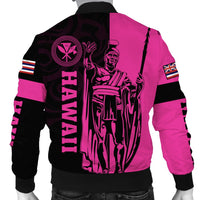 Hawaii King Polynesian Bomber Jacket - Lawla Style Pink - AH - Polynesian Pride