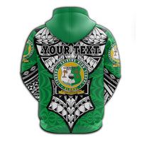 Custom Liahona Tonga Zip Hoodie Polynesian Style Version 2 - Polynesian Pride
