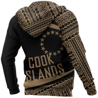 Cook Islands Polynesia Hoodie Circle Gold Ver 2.0 - Polynesian Pride