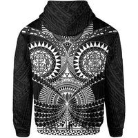 Polynesian Tattoo All Over Print Hoodie White - Polynesian Pride