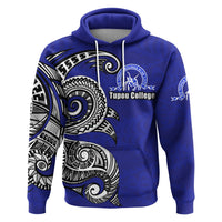 Custom Kolisi Ko Tupou College Tonga Hoodie Polynesian Waves Style - Polynesian Pride