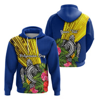 Custom Polynesian Day Hoodie Sun Style LT16 Unisex Blue - Polynesian Pride