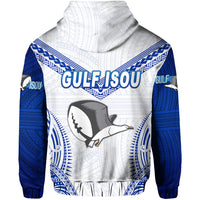 Papua New Guinea PRK Gulf Isou Hoodie Rugby Original Style White LT8 - Polynesian Pride