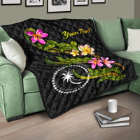 Chuuk Polynesian Custom Personalised Quilt - Plumeria Tribal - Polynesian Pride