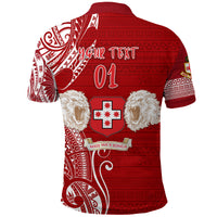 Custom Kolisi Tonga Mate Maa Tonga Polo Shirt Laione Ashburton Old Boys, Custom Text and Number LT8 - Polynesian Pride