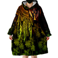 Kosrae Polynesian Reggae Wings Wearable Blanket Hoodie LT9 - Polynesian Pride