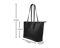 Cook Islands Hibiscus Small Leather Tote Bag - Polynesian Pride