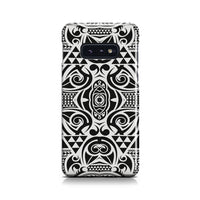 Polynesian Tribal Phone Case Black White Samsung Galaxy S10e - Polynesian Pride