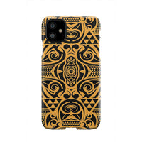 Polynesian Phone Case Yellow Black iPhone 11 - Polynesian Pride