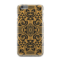 Polynesian Phone Case Yellow Black iPhone 6s Plus - Polynesian Pride