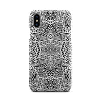 Polynesian Phone Case White And Black iPhone Xs - Polynesian Pride