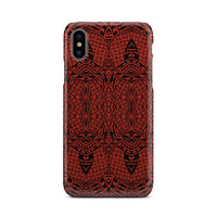 Polynesian Phone Case Red iPhone Xs - Polynesian Pride
