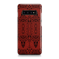 Polynesian Phone Case Red Samsung Galaxy S10 - Polynesian Pride