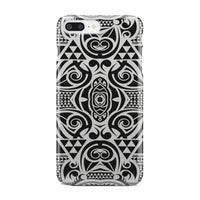 Polynesian Tribal Phone Case Black White iPhone 7 Plus - Polynesian Pride