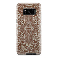 Polynesian Tribal Tough Case Brown Samsung Galaxy S8 - Polynesian Pride