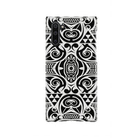 Polynesian Tribal Phone Case Black White Samsung Galaxy Note 10 - Polynesian Pride