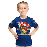 Tonga Independence Kid T Shirt 2023 Blue Style LT6 - Polynesian Pride