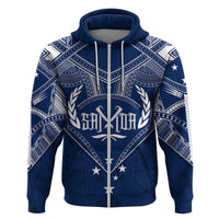 Custom Samoa Independence Day Hoodie Chest Tattoo Symbolic Style LT7 - Polynesian Pride