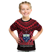 (Custom Personalised) Samoa Independence Day Kid T Shirt Ulafa Polynesian Unique Red No1 LT9 Youth XL Size14 - Polynesian Pride