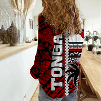 Tonga Independence Day Women Casual Shirt Proud Tongan Emancipation with Kupesi Ngatu LT9 - Polynesian Pride