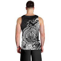 Polynesian Tahiti Island Men Tank Top The Wave of Water - Black LT9 - Polynesian Pride