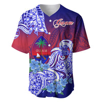 Guam Baseball Jersey Polynesian Floral Tribal LT9 - Polynesian Pride