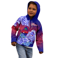 Guam Kid Hoodie Polynesian Floral Tribal LT9 - Polynesian Pride