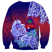 Guam Sweatshirt Polynesian Floral Tribal LT9 - Polynesian Pride