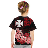 Wallis et Futuna Kid T Shirt Polynesian Floral Tribal LT9 - Polynesian Pride