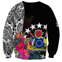 (Custom Personalised) Cook Island Sweatshirt Tribal Polynesian and Tropical Flowers LT9 - Polynesian Pride